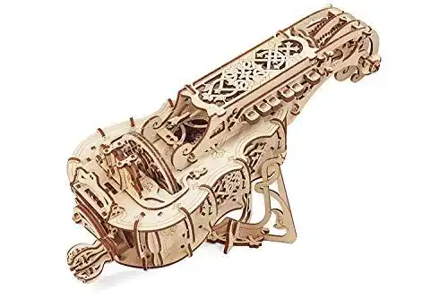 Ugears Drehleier 3D-Holzpuzzle Musikinstrument aus Holz