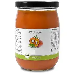 Bio-Palmöl von bioKontor in der 1000 ml Flasche, nativ und unbehandelt