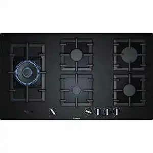 Gaskochfeld 90 cm Bosch Serie 6 PPS9A6B90 in Schwarz
