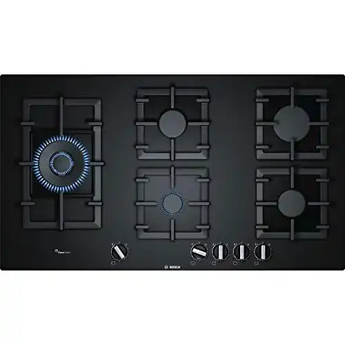 Gaskochfeld 90 cm Bosch Serie 6 PPS9A6B90 in Schwarz