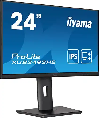 iiyama Prolite XUB2493HS 24 Zoll Full HD IPS Monitor mit PIVOT-Funktion