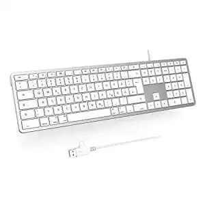 Seenda Kabelgebundene Mac Tastatur mit USB-Anschluss