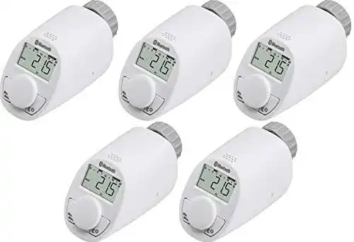 Heizkörperthermostat eqiva 5er Set mit Bluetooth Smart