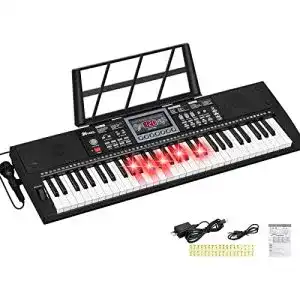 Keyboard mit Leuchttasten 24HOCL Elektrisches Klavier für alle Altersgruppen