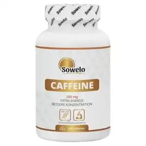 Koffeintabletten Sowelo Koffein 200 mg für Konzentration und Wachsamkeit