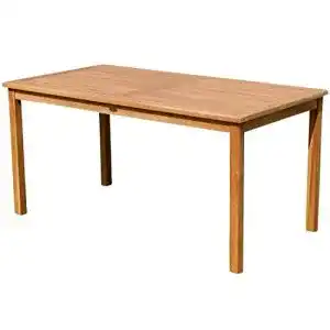 Gartentisch aus Teakholz 150×80 cm für den Garten