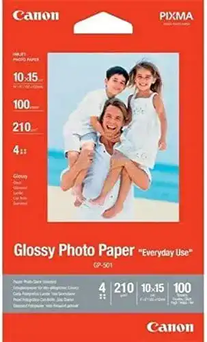 Fotopapier Canon GP-501 glänzend weiß 10×15 cm 100 Blatt