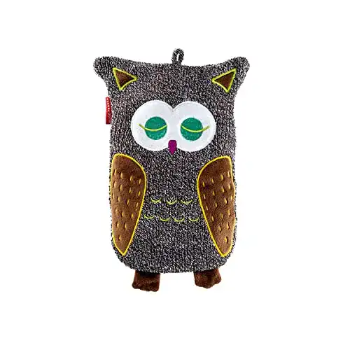 Hugo Frosch Kinder Öko-Wärmflasche 0,8 l mit Strickbezug Eule