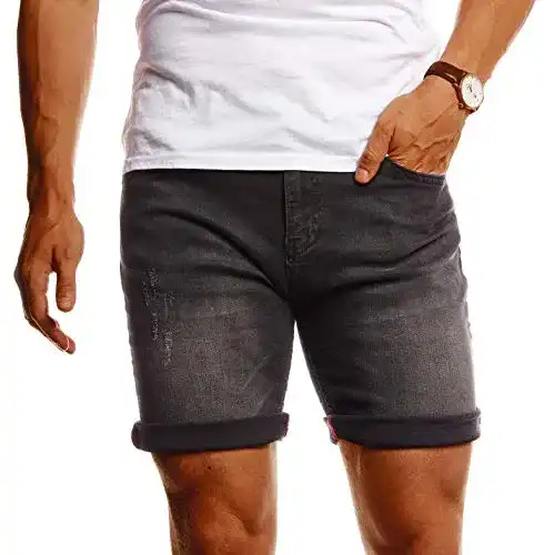 Kurze Herren Jeansshorts von Leif Nelson für den Sommer