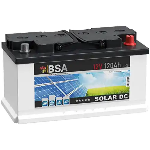 BSA Solar DC 12V 120Ah Solarbatterie für Wohnmobile und Boote