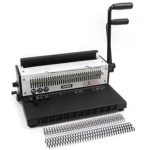 Rayson Drahtbindemaschine TD-1500B34, Teilung 3:1, bis zu 15 Blatt