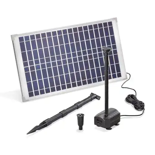 Esotec Solar Teichpumpe mit 25 Watt Solarmodul für Teiche und Brunnen