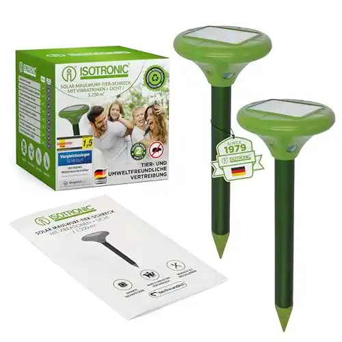 Maulwurfschreck Solar LED Isotronic mit Vibrationsmotor 2er Set