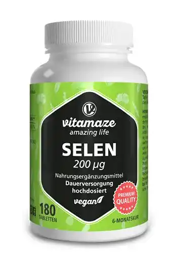 Selen Vitamaze hochdosiert 200 mcg vegan
