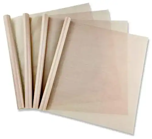 Dauerbackfolie Pritogo 4er-Set Teflon braun 32 x 46 cm hitzebeständig