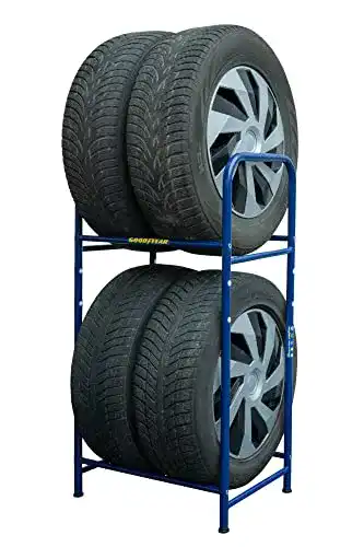 Reifenregal Goodyear für 4 Reifen mit platzsparender Aufbewahrung