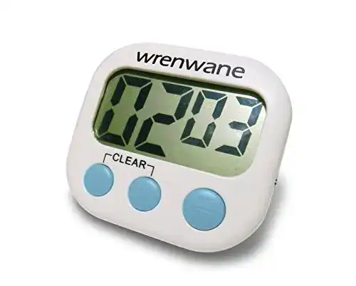 Digitaler Küchentimer Wrenwane mit großem Display und lautem Alarm