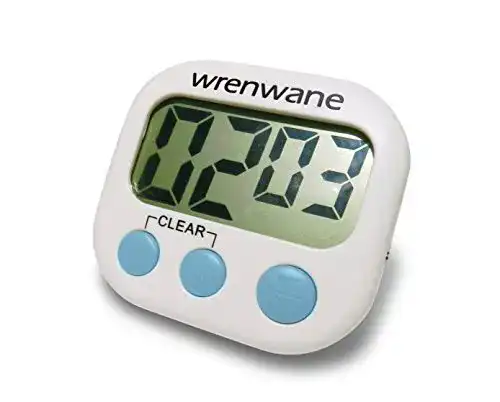 Digitaler Küchentimer Wrenwane mit großem Display und lautem Alarm