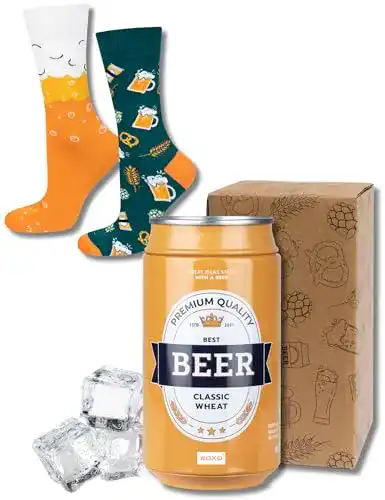 Lustige Socken im Dose Design für Herren als Geschenk