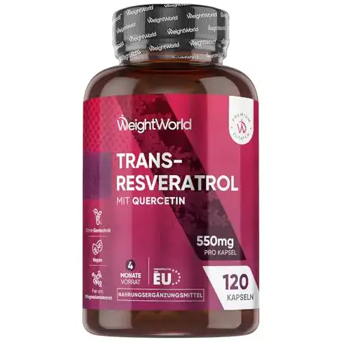 Resveratrol Kapseln von WeightWorld, 500 mg mit Quercetin