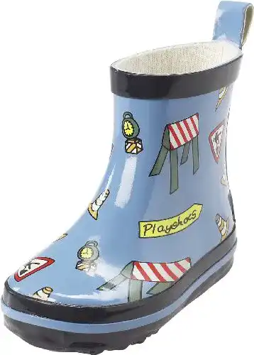 Playshoes Gummistiefel für Jungen und Unisex mit Verkehrszeichen