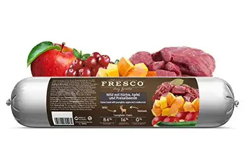 Hundewurst Fresco Dog Barf-Wurst Wild mit Kürbis, Apfel und Preiselbeeren