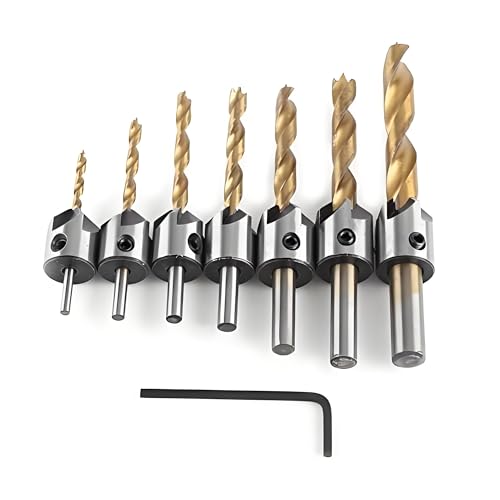 Holzbohrer mit Senker Set aus Kohlenstoffstahl für Holzbearbeitung