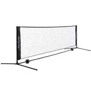 Tennisnetz Aoneky mit Metallrahmen, tragbar und vielseitig einsetzbar