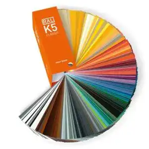 Farbfächer RAL K5 mit 216 Farbmuster in 8 Sprachen