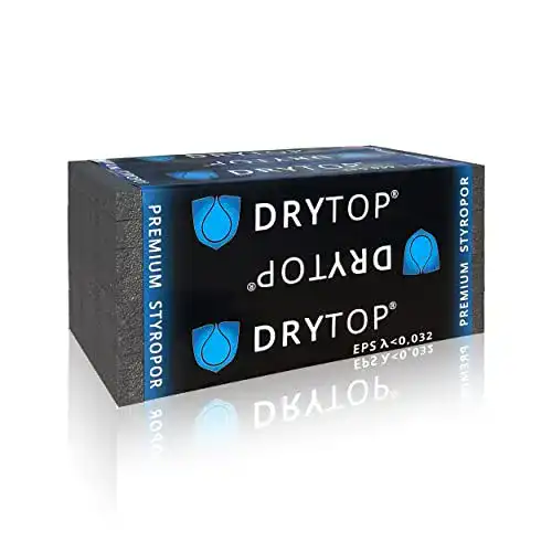 Styroporplatten Drytop 2,0 m² – 4 Platten WDVS Fassadendämmplatten