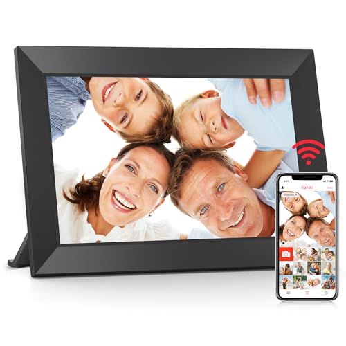 Digitaler Bilderrahmen WLAN Bigasuo Frameo 10,1 Zoll mit 32GB Speicher