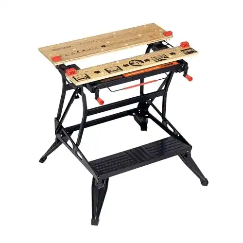 BLACK+DECKER Werkbank WM825 klappbar mit großer Arbeitsfläche