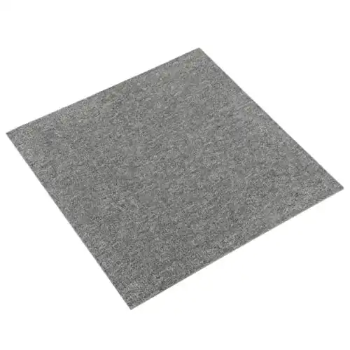 Teppichfliesen Vidaxl 20 Stück selbstklebend 50×50 cm grau