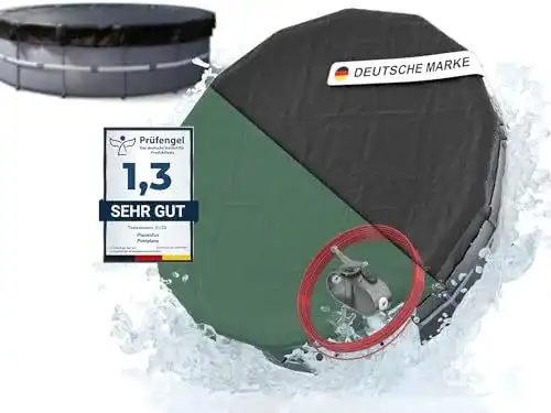 Poolabdeckung rund Planenfux 366 cm für Pools mit Ø 320-366 cm