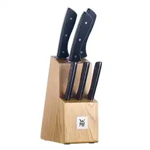 WMF Messerset mit 7-teiligem Messerblock aus Eichenholz
