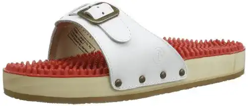Berkemann Unisex Noppen-Sandalen Clogs in Weiß, Größe 38 2/3 EU