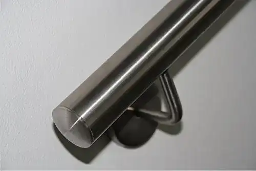 Edelstahl Handlauf V2A 42,4mm geschliffen für Wandmontage