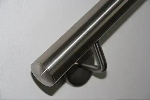 Edelstahl Handlauf V2A 42,4mm geschliffen für Wandmontage