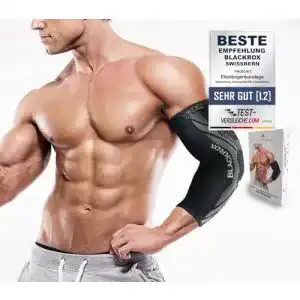 Ellenbogenbandage von Blackrox für Tennisarm und Bodybuilding