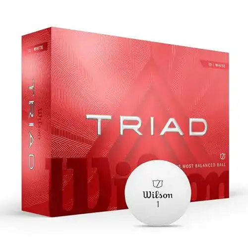 Wilson Triad Golfbälle im 12er-Pack mit Urethan-Oberfläche und hohem MOI-Design