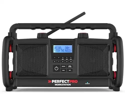 Baustellenradio PerfectPro Workstation mit DAB+ und Bluetooth