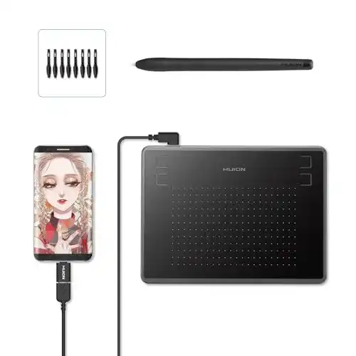 Grafiktablett Huion Inspiroy H430P mit 4,8 x 3 Zoll Arbeitsbereich