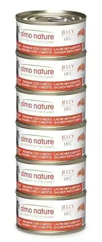 Almo Nature Katzenfutter Megapack Nassfutter Lachs mit Karotten 6x70g