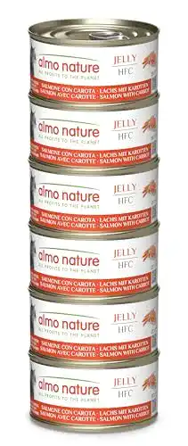 Almo Nature Katzenfutter Megapack Nassfutter Lachs mit Karotten 6x70g