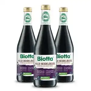 Biotta Heidelbeer Direktsaft mit Schwarztee-Extrakt und Agavendicksaft
