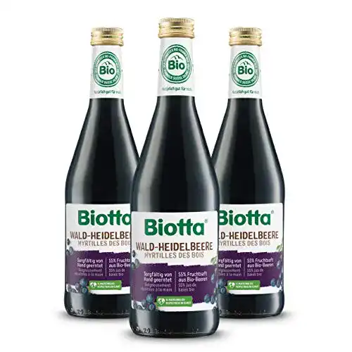 Biotta Heidelbeer Direktsaft mit Schwarztee-Extrakt und Agavendicksaft