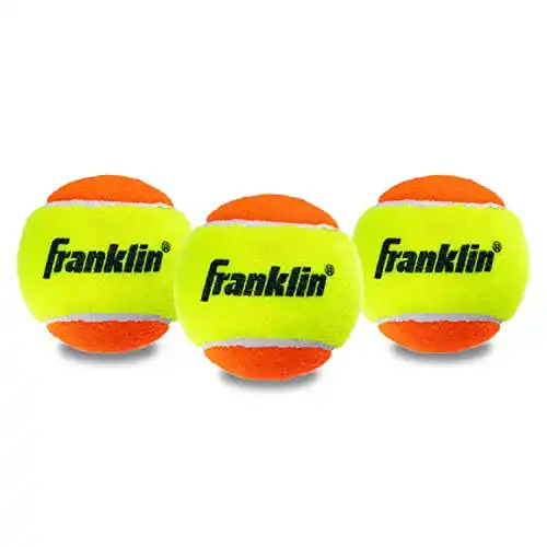 Drucklose Tennisbälle von Franklin Sports, offizielle Größe, 3er-Pack