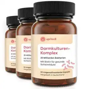 Darmbakterien-Kapseln Apriwell Darmkulturen-Komplex mit Biotin