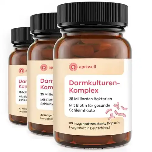 Darmbakterien-Kapseln Apriwell Darmkulturen-Komplex mit Biotin
