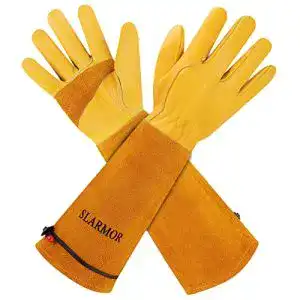 Rosenhandschuhe Slarmor Gartenhandschuhe aus Leder für Damen und Herren